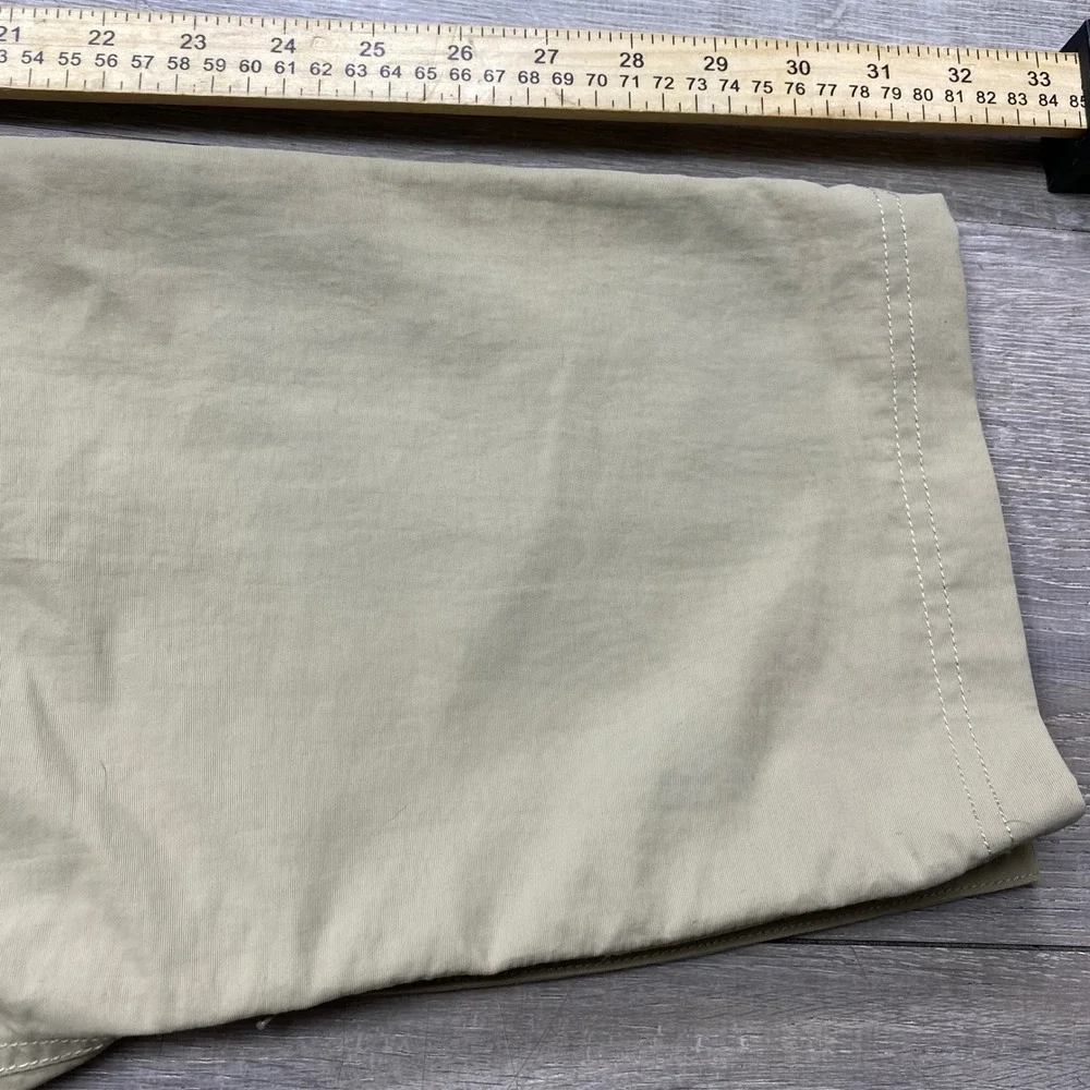 The North Face Convertible Pants Mens L Tan Khaki Zip Off Hiking Trail Outdoor